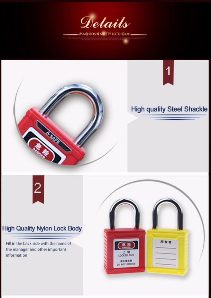 安全南京錠の不足分はBD-G57に同様に調整したロックのtagoutのための色の南京錠を南京錠をかける